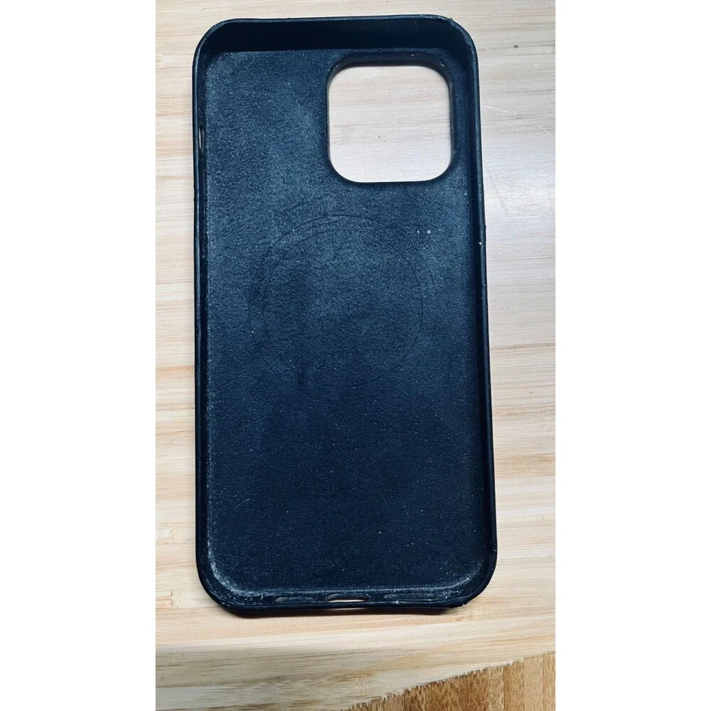 Leather Case for iPhone 14 Pro Max - Black, MagSafe Apple